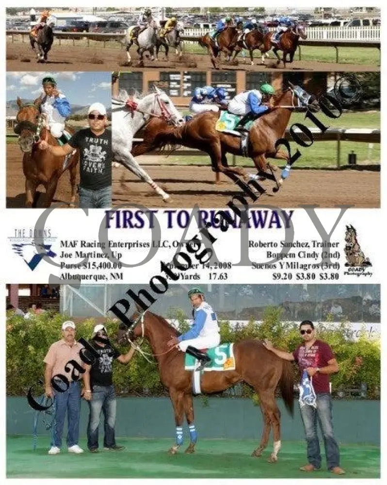 First To Runaway - 9 14 2008 Downs At Albuquerque