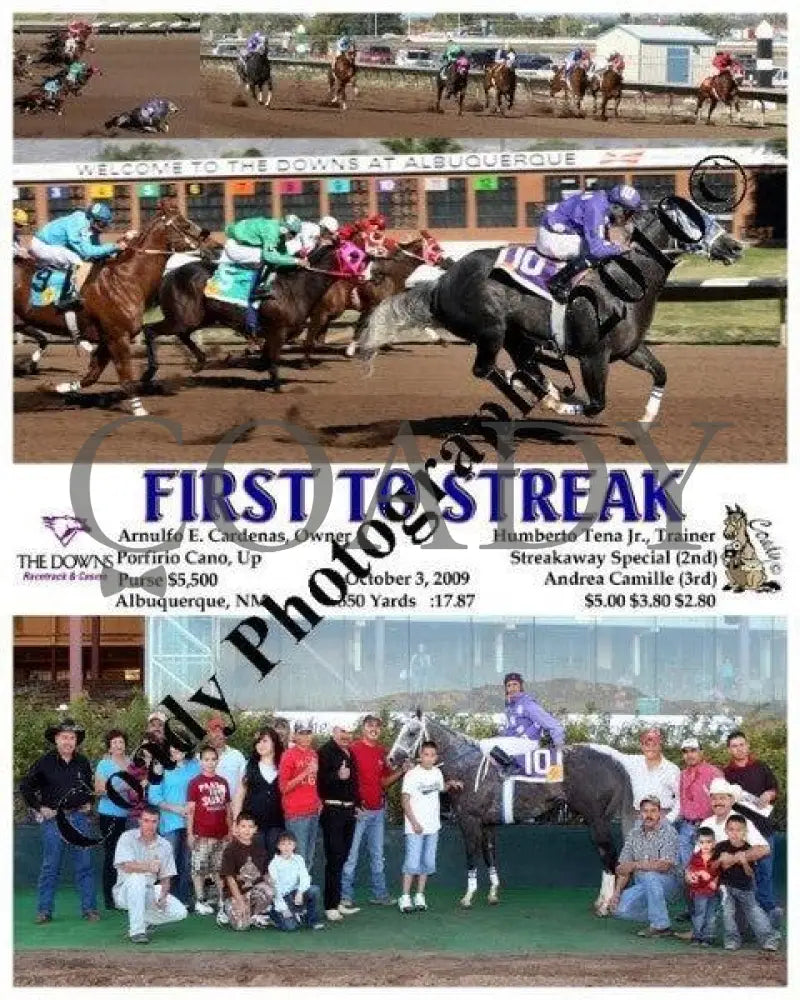 First To Streak - 10 3 2009 Downs At Albuquerque