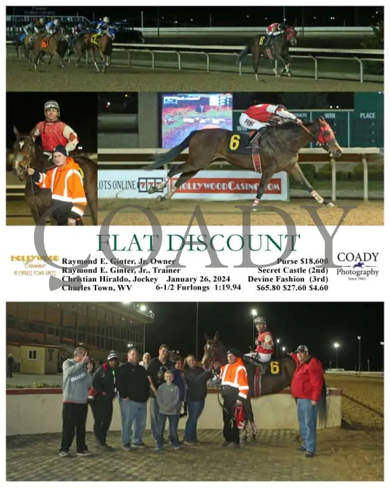 Flat Discount - 01-26-24 R05 Ct Hollywood Casino At Charles Town Races