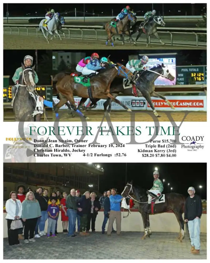 Forever Takes Time - 02-10-24 R01 Ct Hollywood Casino At Charles Town Races