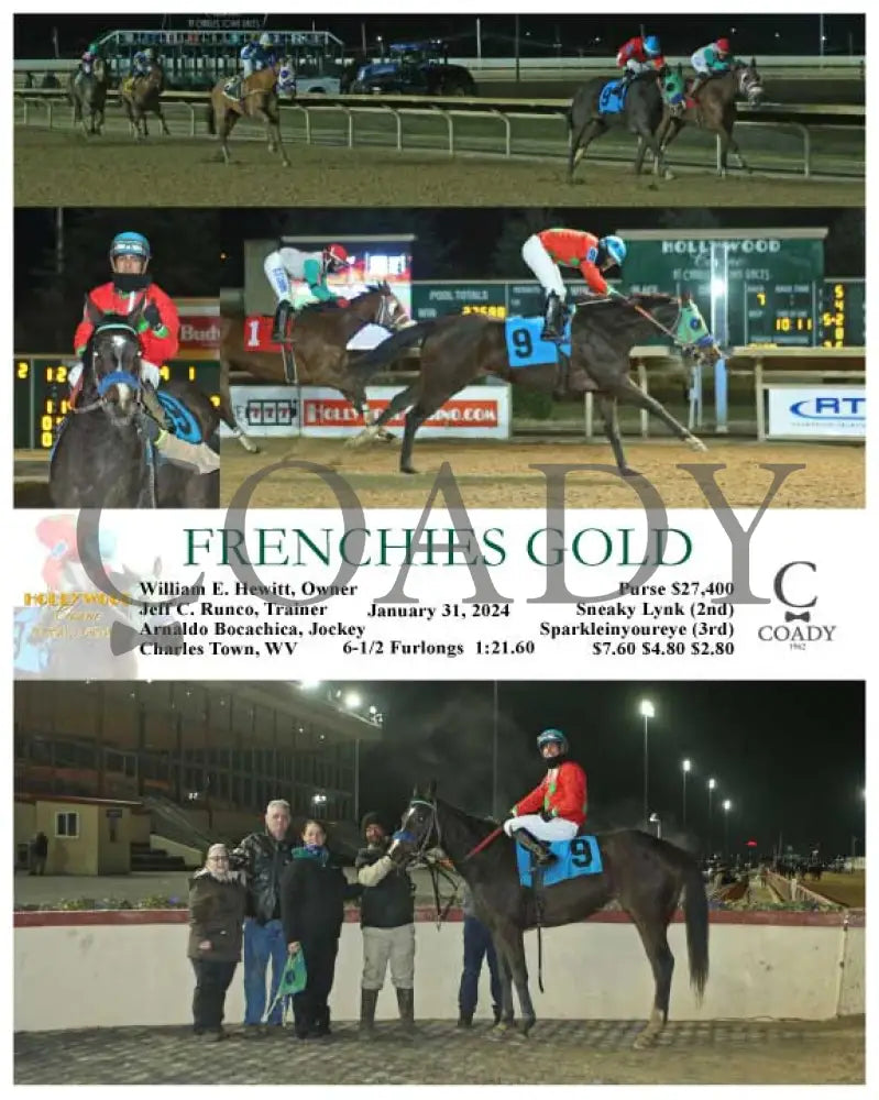 Frenchies Gold - 01-31-24 R07 Ct Hollywood Casino At Charles Town Races