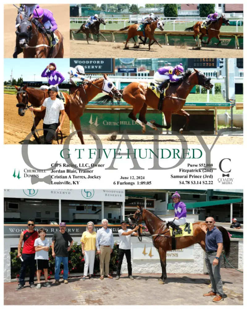 G T Five Hundred - 06-12-24 R04 Cd Churchill Downs