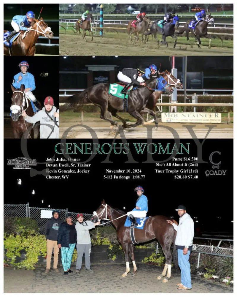 Generous Woman - 11-10-24 R03 Mnr Mountaineer Park