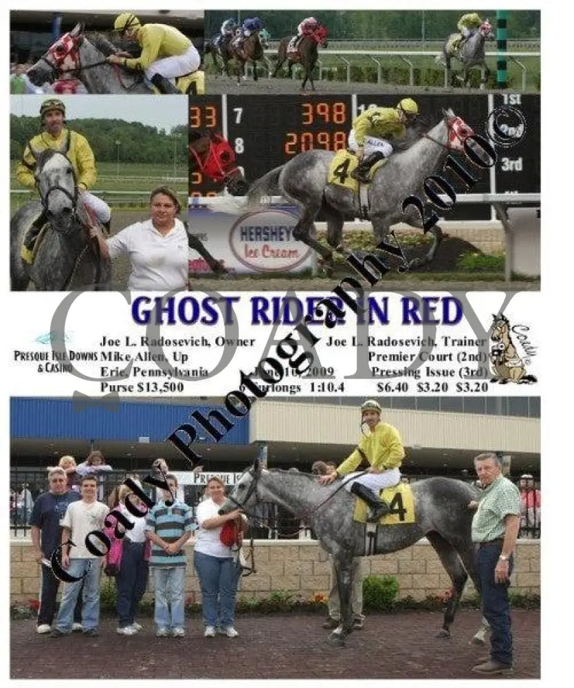 Ghost Rider In Red - 6 10 2009 Presque Isle Downs