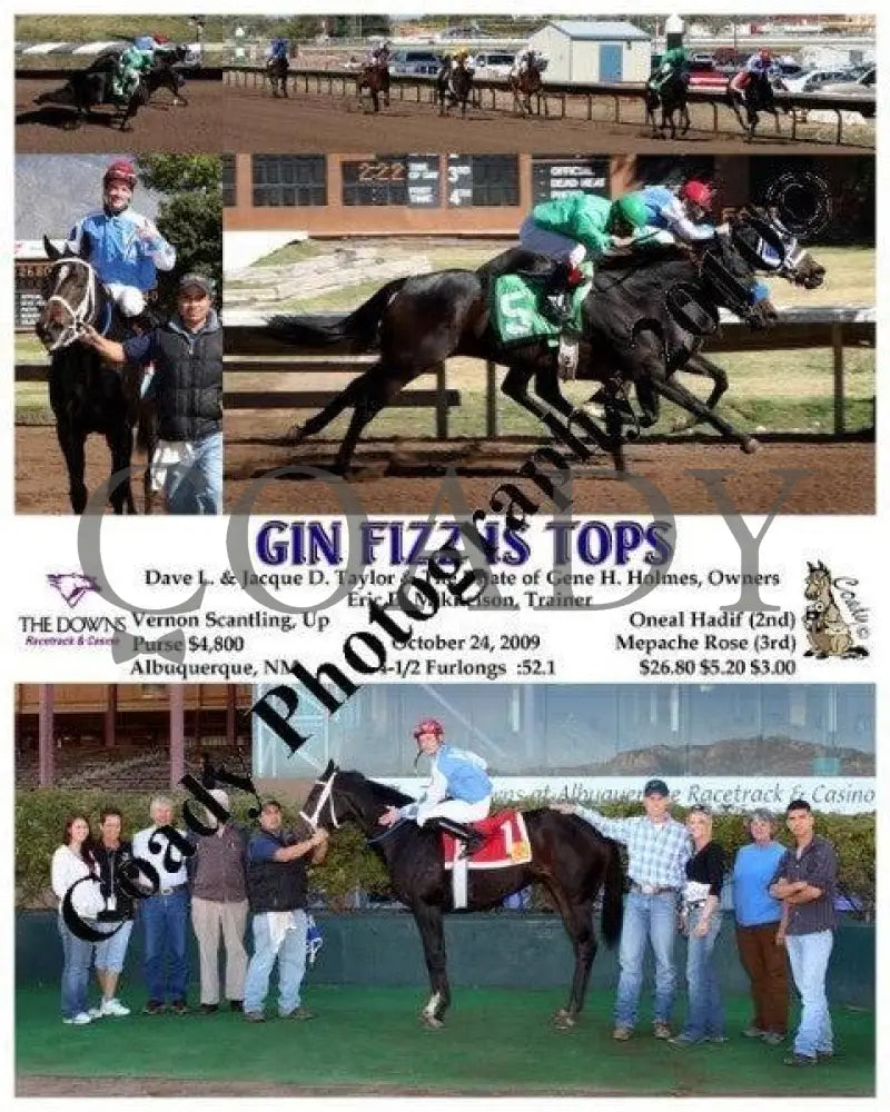 Gin Fizz Is Tops - 10 24 2009 Downs At Albuquerque