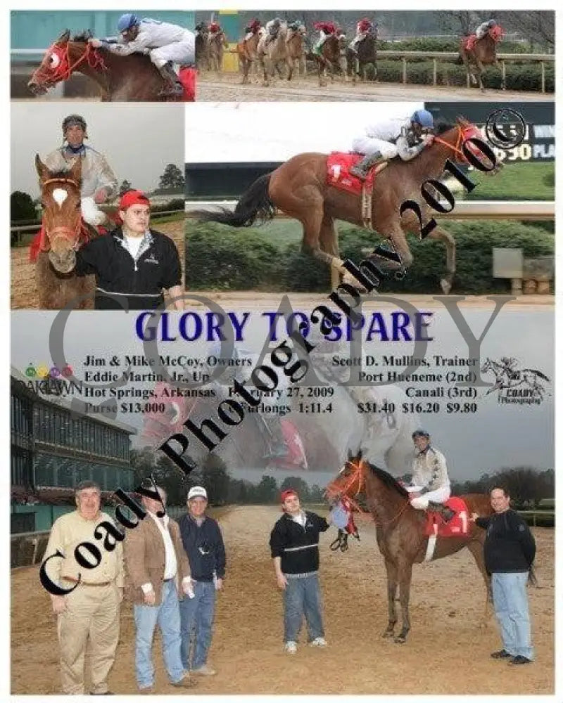 Glory To Spare - 2 27 2009 Oaklawn Park