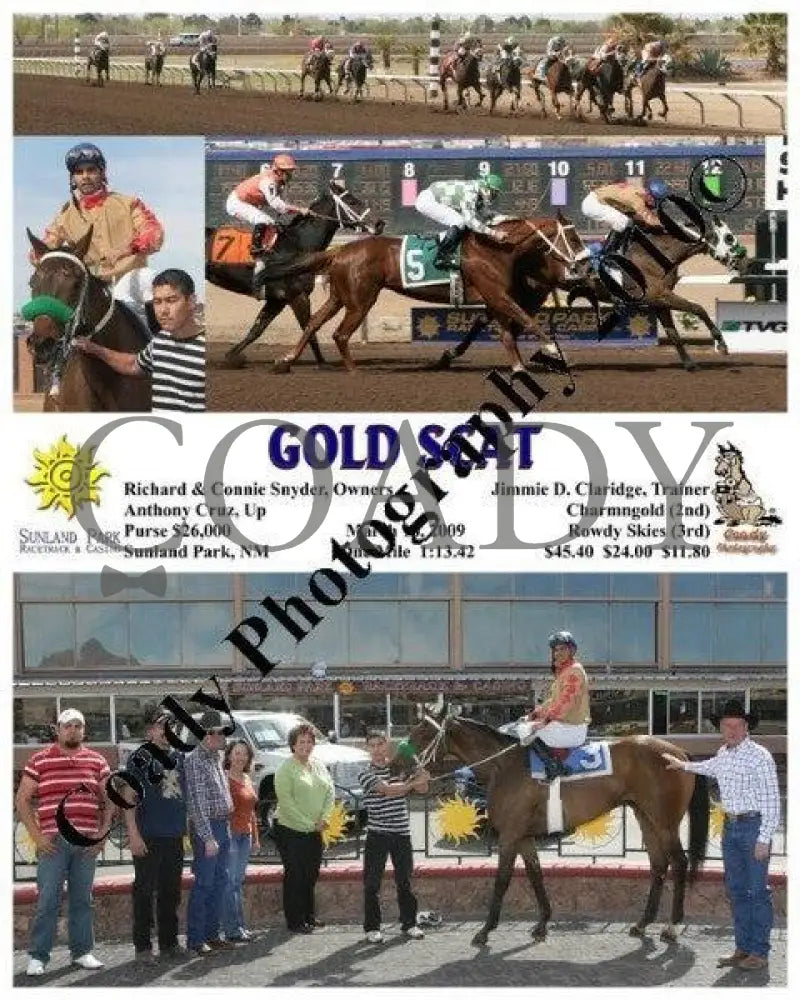 Gold Scat - 3 10 2009 Sunland Park