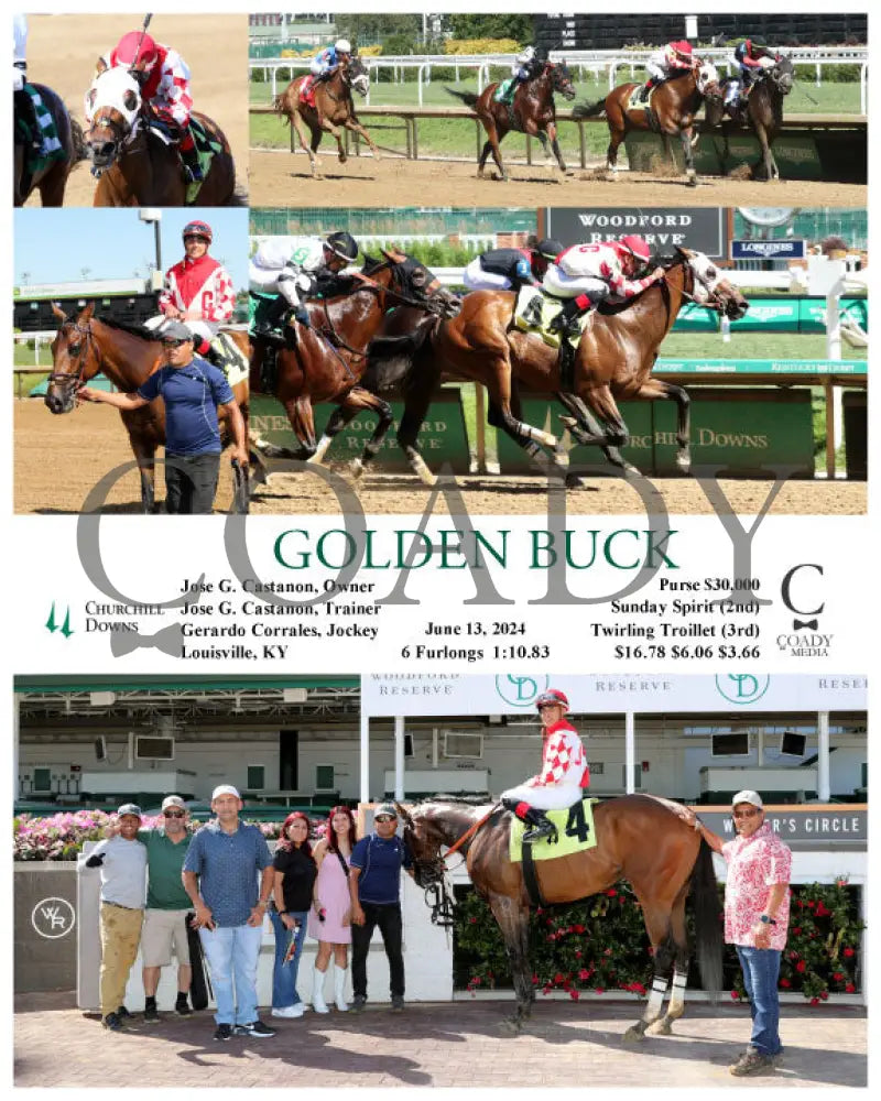 Golden Buck - 06-13-24 R01 Cd Churchill Downs