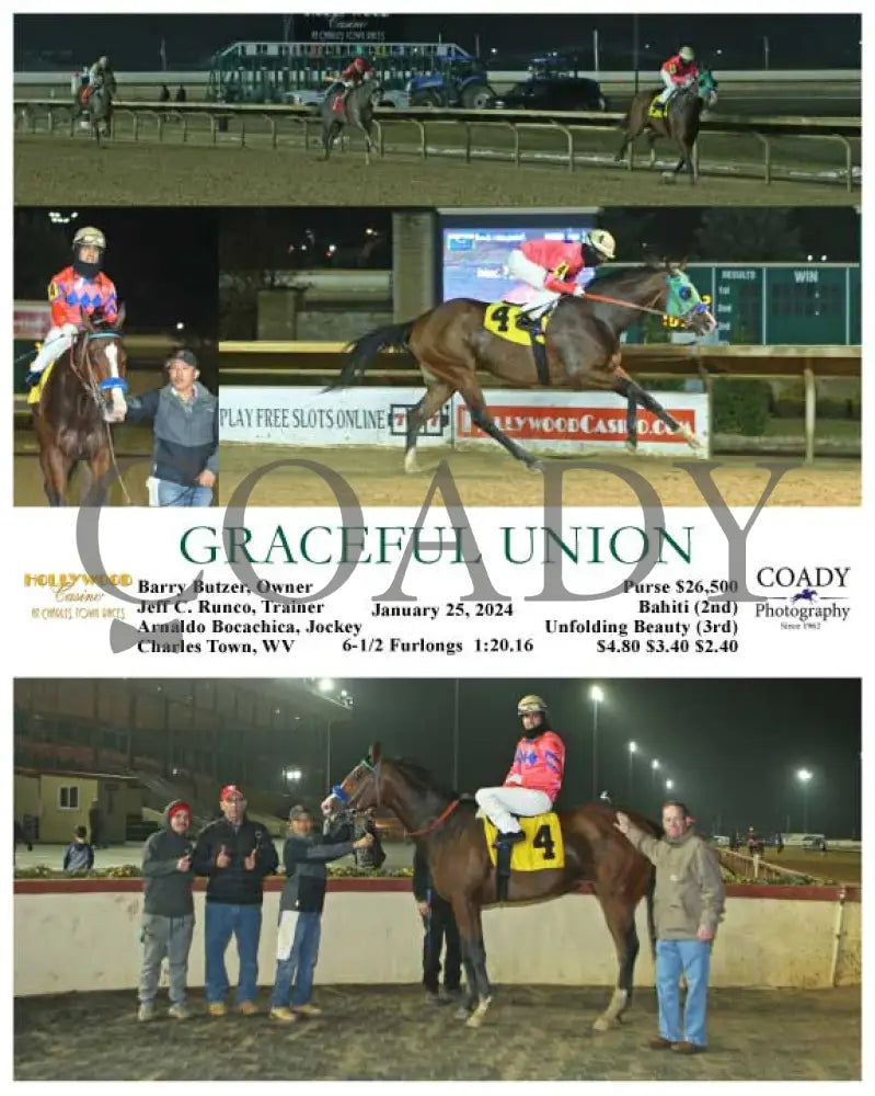 Graceful Union - 01-25-24 R02 Ct Hollywood Casino At Charles Town Races