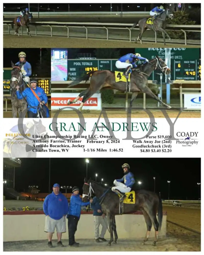 Gran Andrews - 02-08-24 R06 Ct Hollywood Casino At Charles Town Races