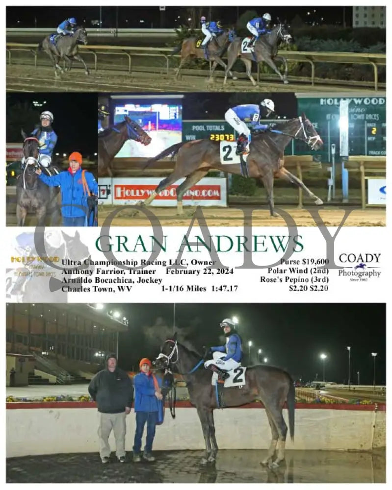 Gran Andrews - 02-22-24 R02 Ct Hollywood Casino At Charles Town Races