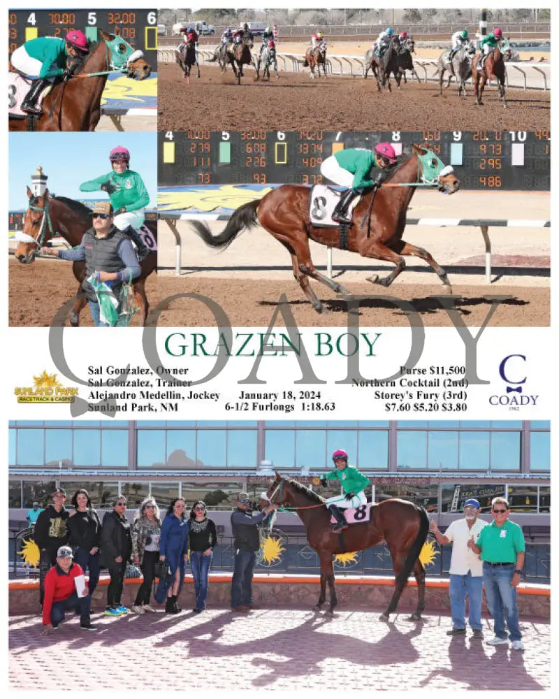 Grazen Boy - 01-18-24 R05 Sun Sunland Park