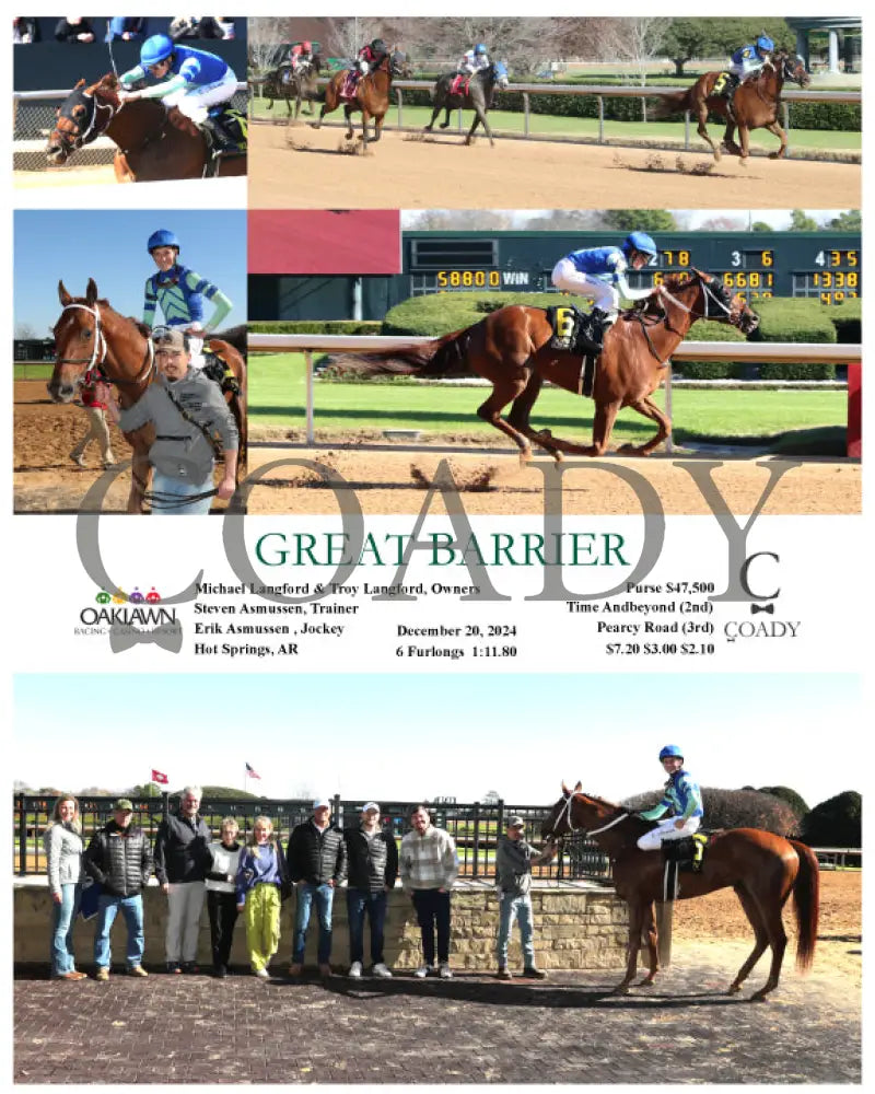 Great Barrier - 12-20-24 R01 Op Oaklawn Park