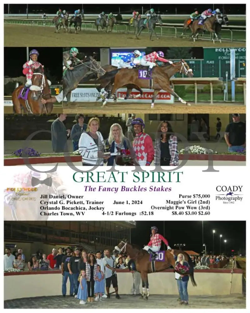 Great Spirit - The Fancy Buckles Stakes 06-01-24 R07 Ct Hollywood Casino At Charles Town Races