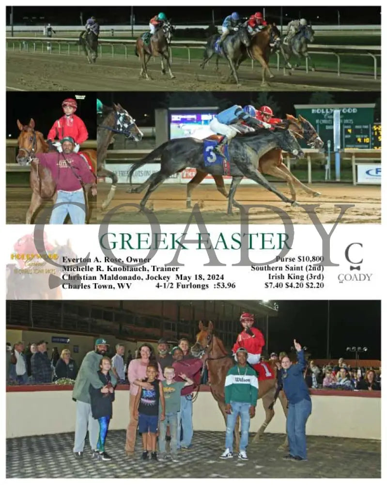 Greek Easter - 05-18-24 R04 Ct Hollywood Casino At Charles Town Races