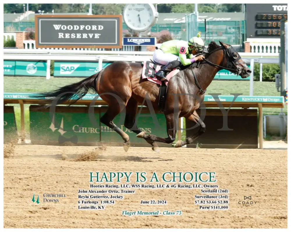 Happy Is A Choice - 06-22-24 R10 Cd Action Churchill Downs