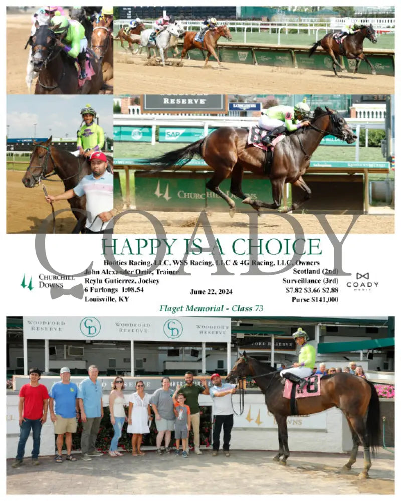 Happy Is A Choice - 06-22-24 R10 Cd Churchill Downs