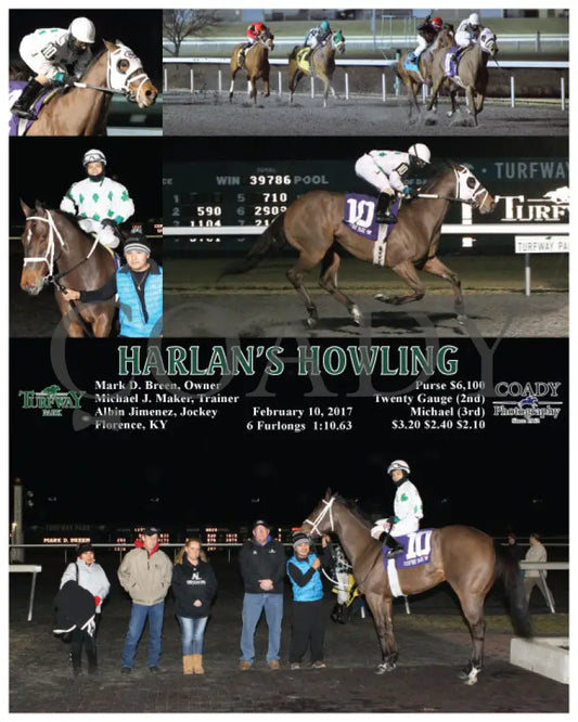 Harlan’s Howling - 021017 Race 09 Tp Turfway Park
