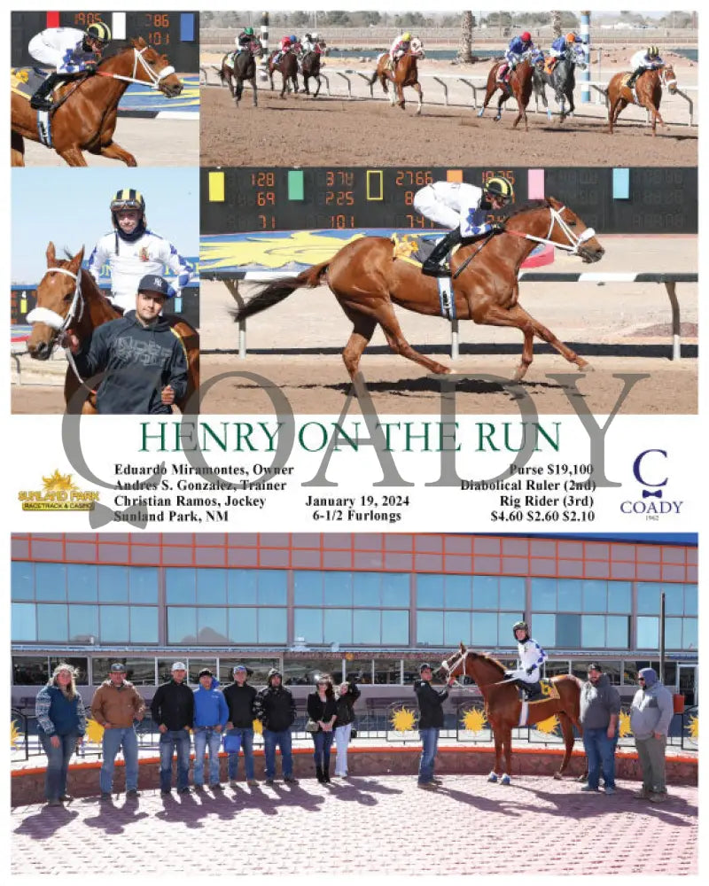 Henry On The Run - 01-19-24 R01 Sun Sunland Park