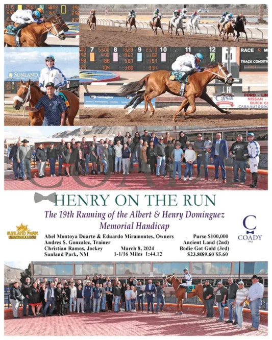 Henry On The Run - The 19Th Runningalbert & Henry Dominguez Memorial Handicap 03 - 08 - 24 R09 Sun
