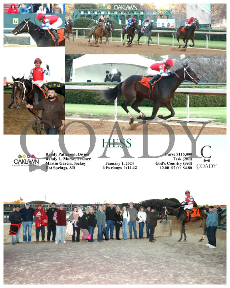 Hess - 01-01-24 R10 Op Oaklawn Park