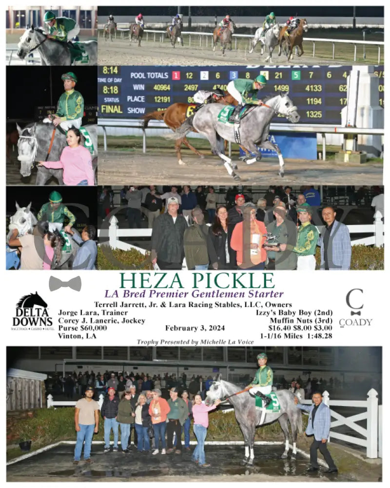Heza Pickle - La Bred Premier Gentlemen Starter 02 - 03 - 24 R07 Ded Delta Downs