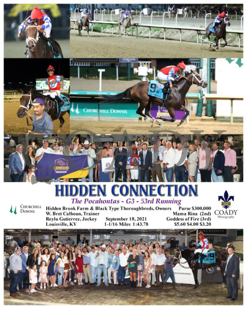 Hidden Connection - The Pocahontas G3 53Rd Running 09-18-21 R08 Cd Churchill Downs