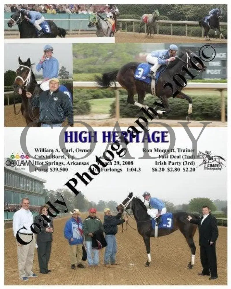 High Heritage - 3 29 2008 Oaklawn Park