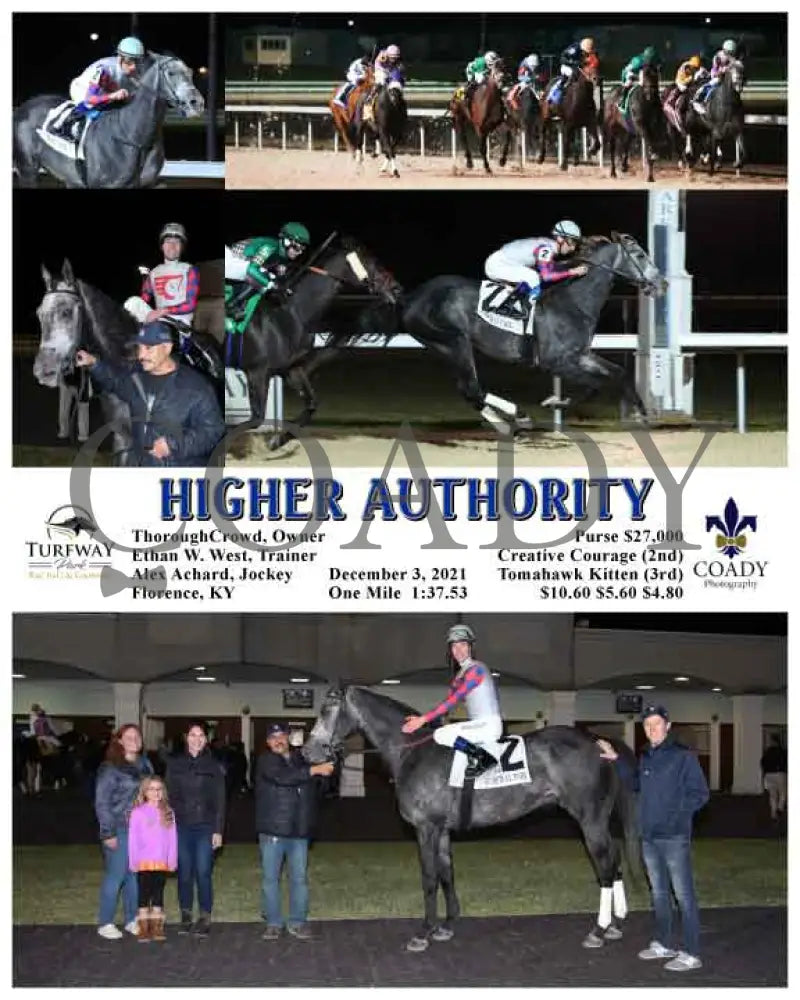 Higher Authority - 12-03-21 R07 Tp Turfway Park