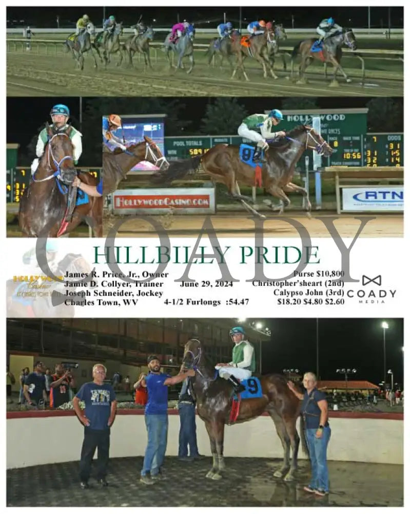 Hillbilly Pride - 06-29-24 R08 Ct Hollywood Casino At Charles Town Races