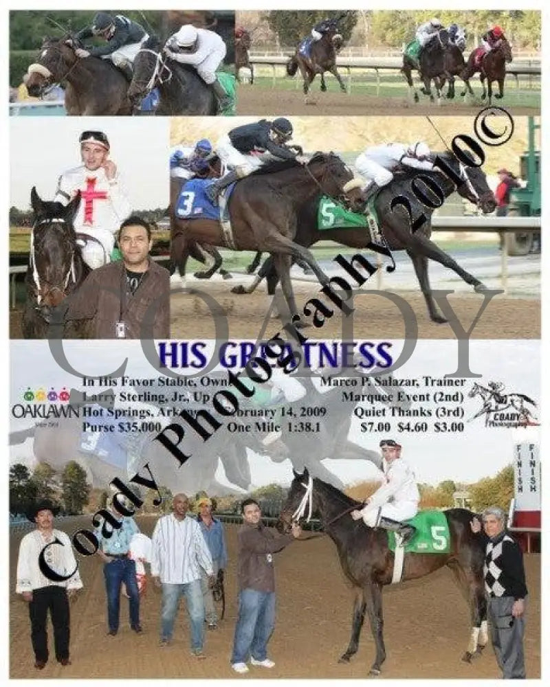 His Greatness - 2 14 2009 Oaklawn Park