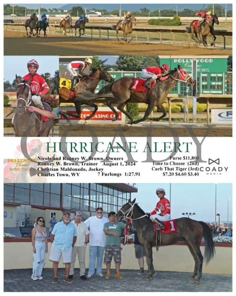 Hurricane Alert - 08-01-24 R01 Ct Hollywood Casino At Charles Town Races