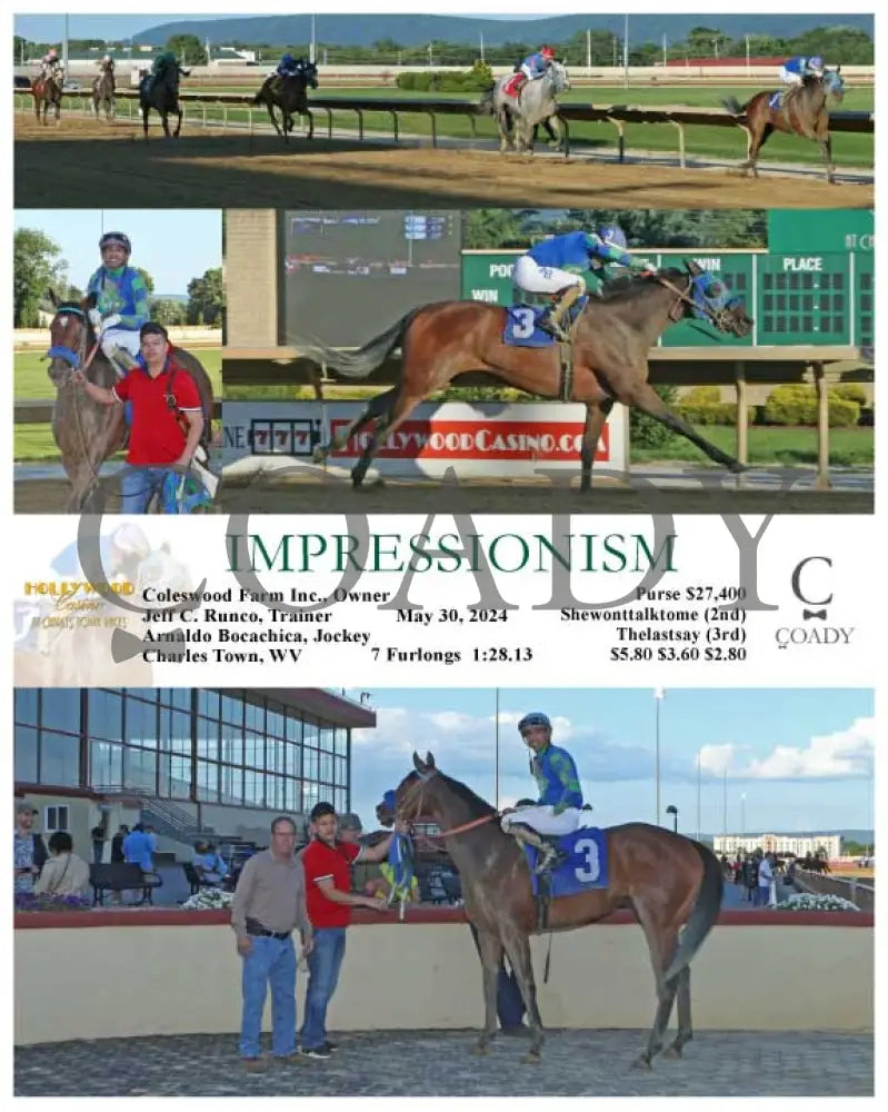 Impressionism - 05-30-24 R01 Ct Hollywood Casino At Charles Town Races