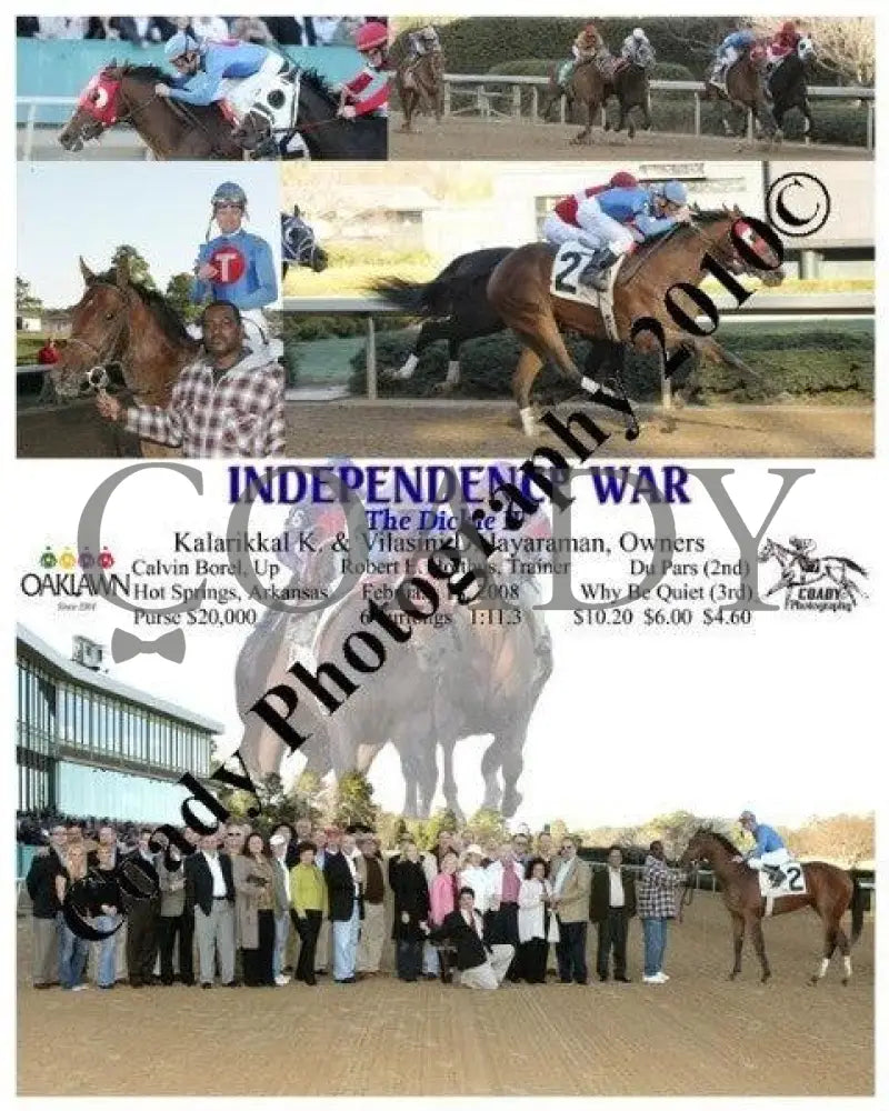 Independence War - The Dickie Ii 2 18 2008 Oaklawn Park