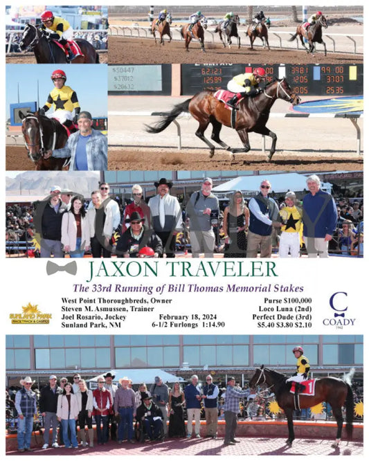 Jaxon Traveler - The 33Rd Running Of Bill Thomas Memorial Stakes 02-18-24 R06 Sun Sunland Park