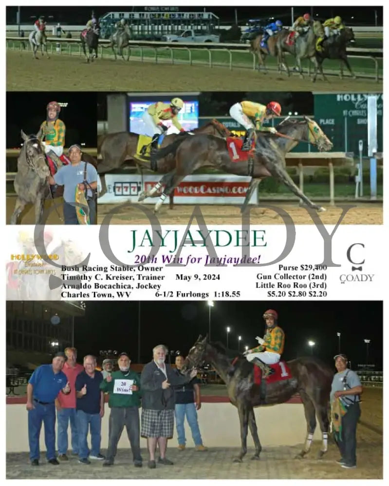 Jayjaydee - 20Th Win For Jayjaydee! 05-09-24 R07 Ct Hollywood Casino At Charles Town Races