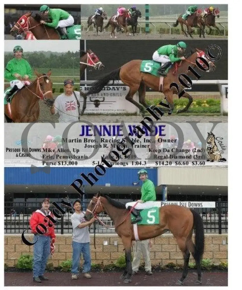 Jennie Wade - 6 18 2009 Presque Isle Downs