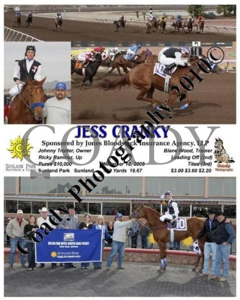 Jess Cranky - Sponsored By Jones Bloodstock Insu Sunland Park