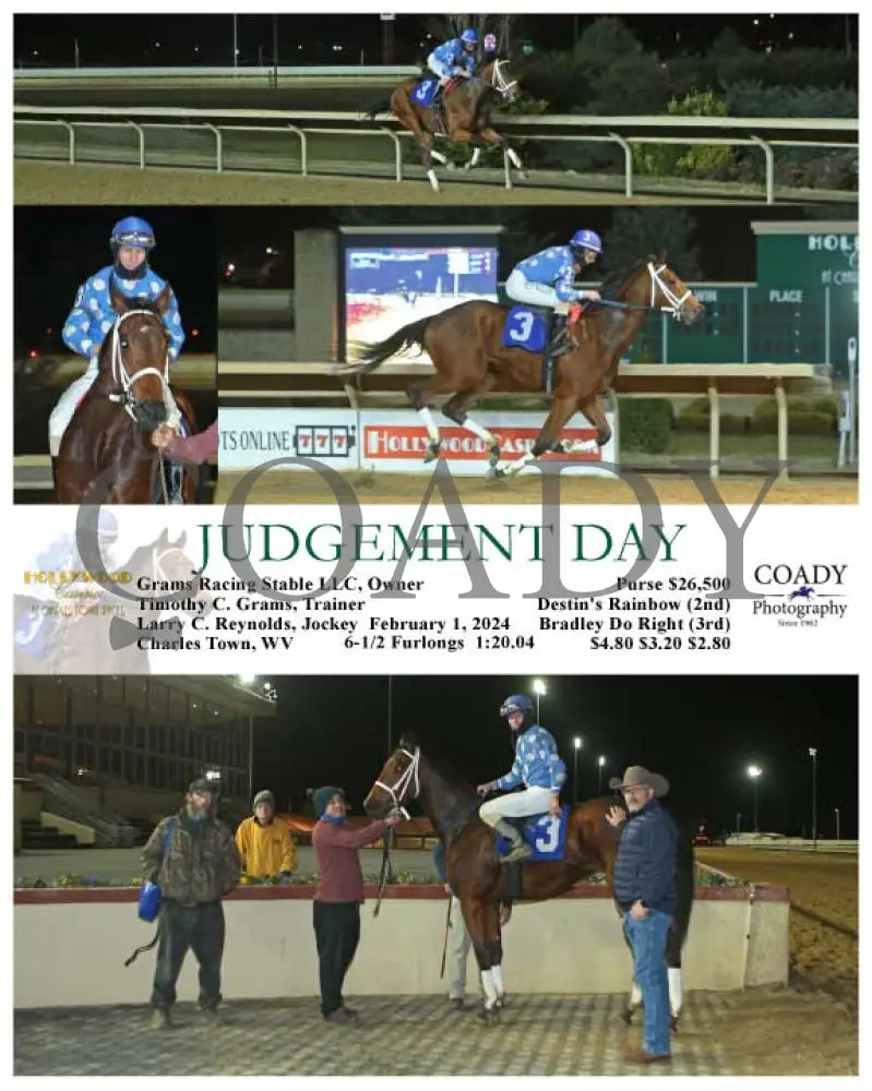 Judgement Day - 02-01-24 R08 Ct Hollywood Casino At Charles Town Races