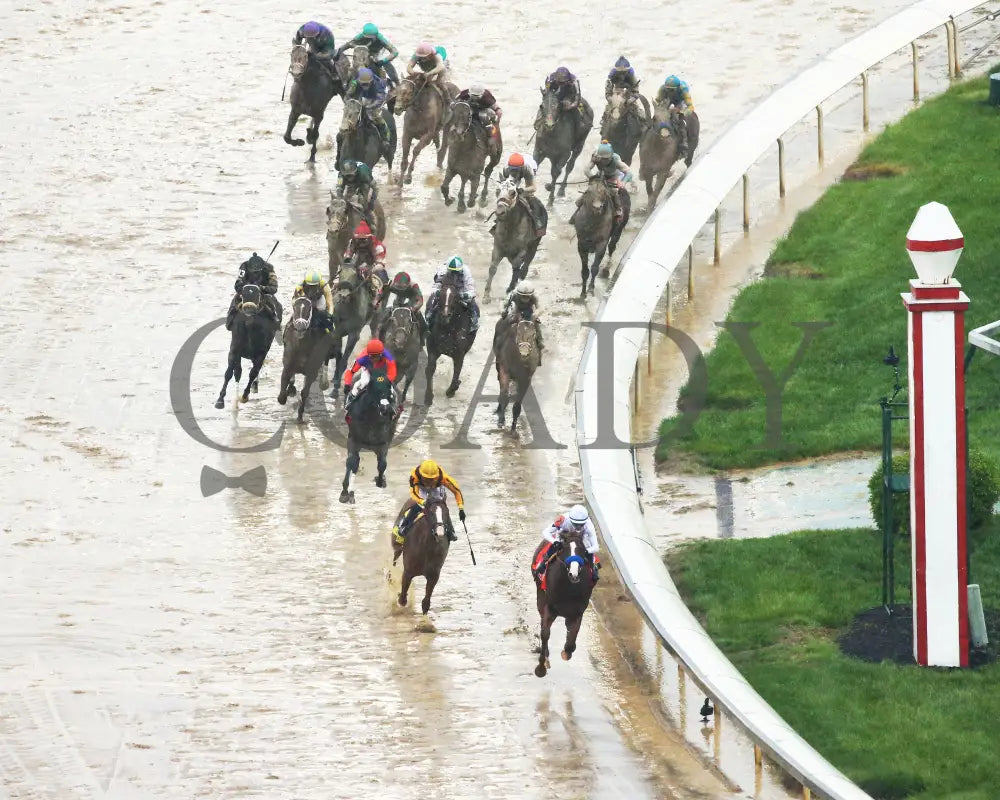 Justify - 050518 Race 12 Cd The Kentucky Derby G1 Aerial Turn Churchill Downs