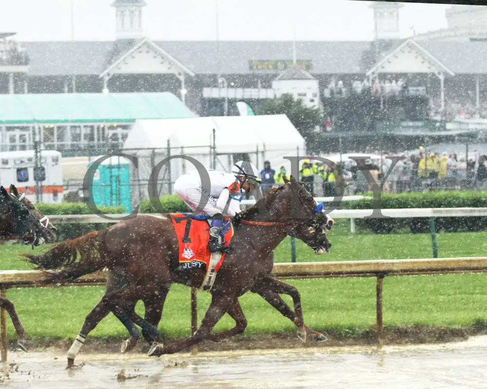 Justify - 050518 Race 12 Cd The Kentucky Derby G1 Back Stretch 01 Churchill Downs