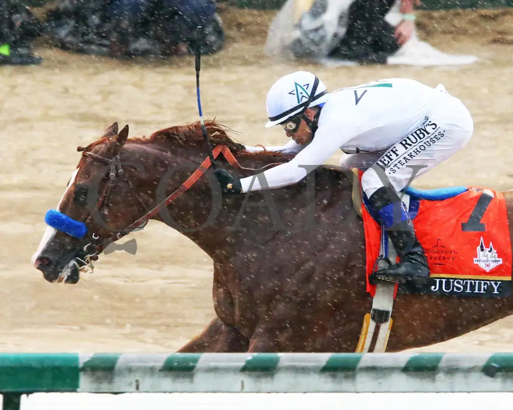 Justify - 050518 Race 12 Cd The Kentucky Derby G1 Inside Finish 01 Churchill Downs