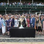 Justify - 061618 Triple Crown Trophy Presentation 03 Churchill Downs