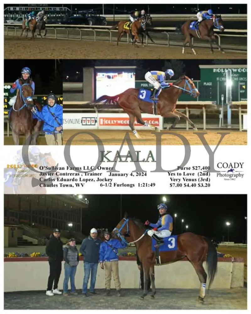 Kaala - 01-04-24 R04 Ct Hollywood Casino At Charles Town Races