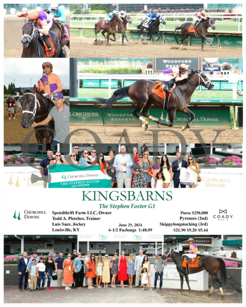 Kingsbarns - The Stephen Foster G1 06-29-24 R11 Churchill Downs