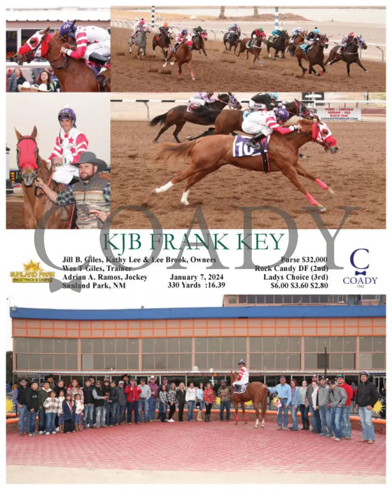 Kjb Frank Key - 01-07-24 R08 Sun Sunland Park