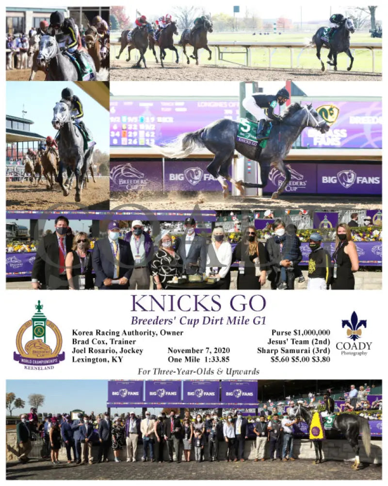 Knicks Go - Breeders’ Cup Dirt Mile G1 11-07-20 R06 Kee Keeneland