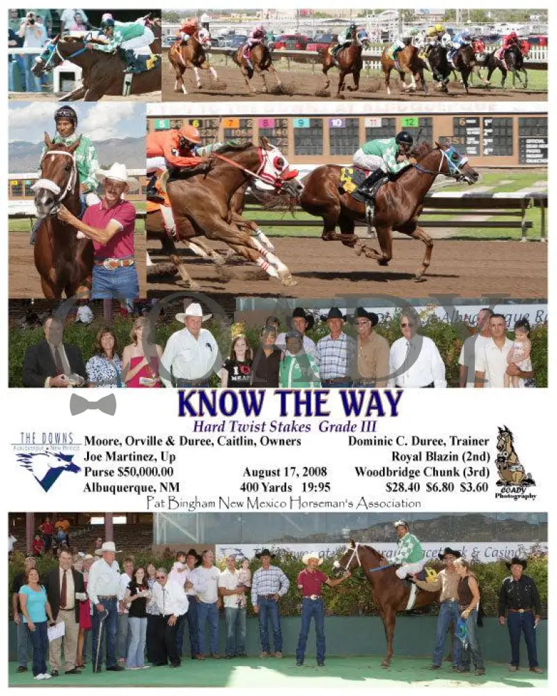 Know The Way - Hard Twist Stakes Grade Iii 8 17 Downs At Albuquerque