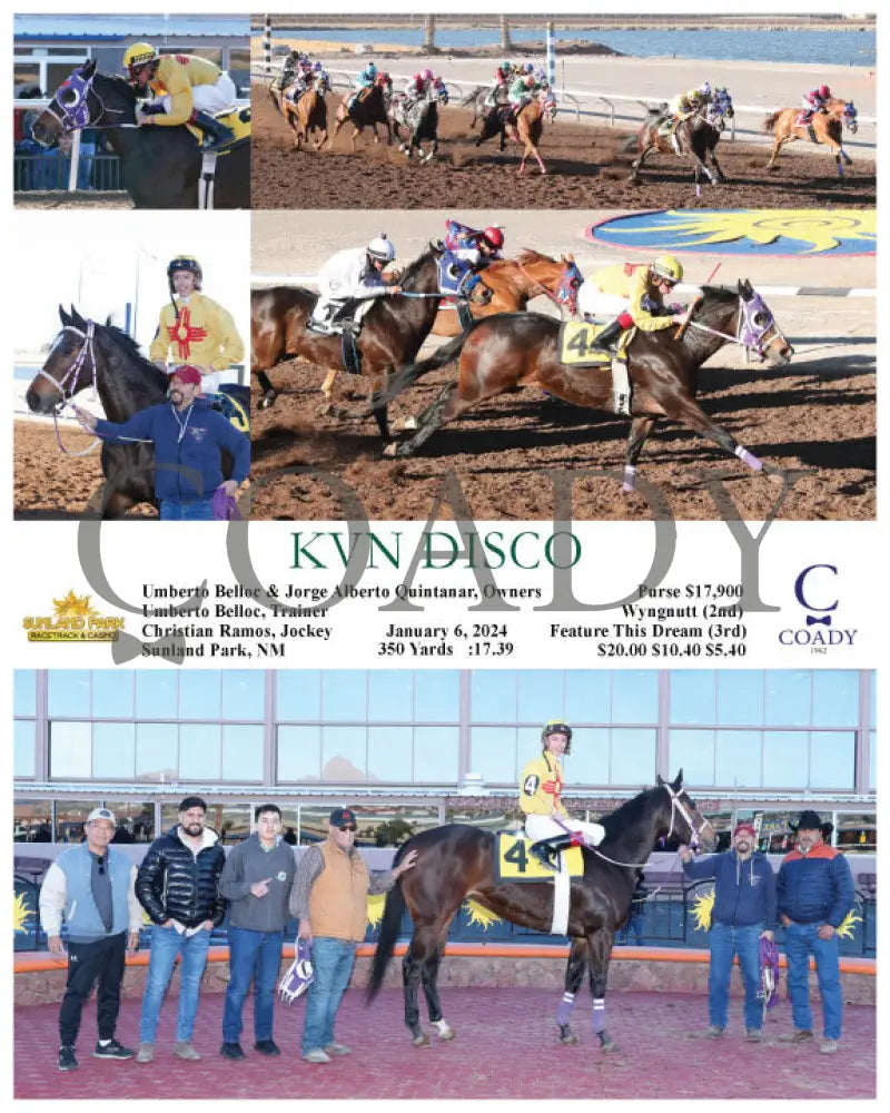 Kvn Disco - 01-06-24 R08 Sun Sunland Park