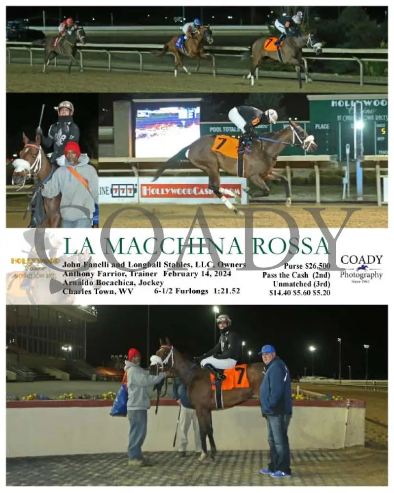 La Macchina Rossa - 02-14-24 R05 Ct Hollywood Casino At Charles Town Races